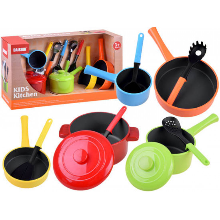 Farebná sada hrncov - 12 prvkov